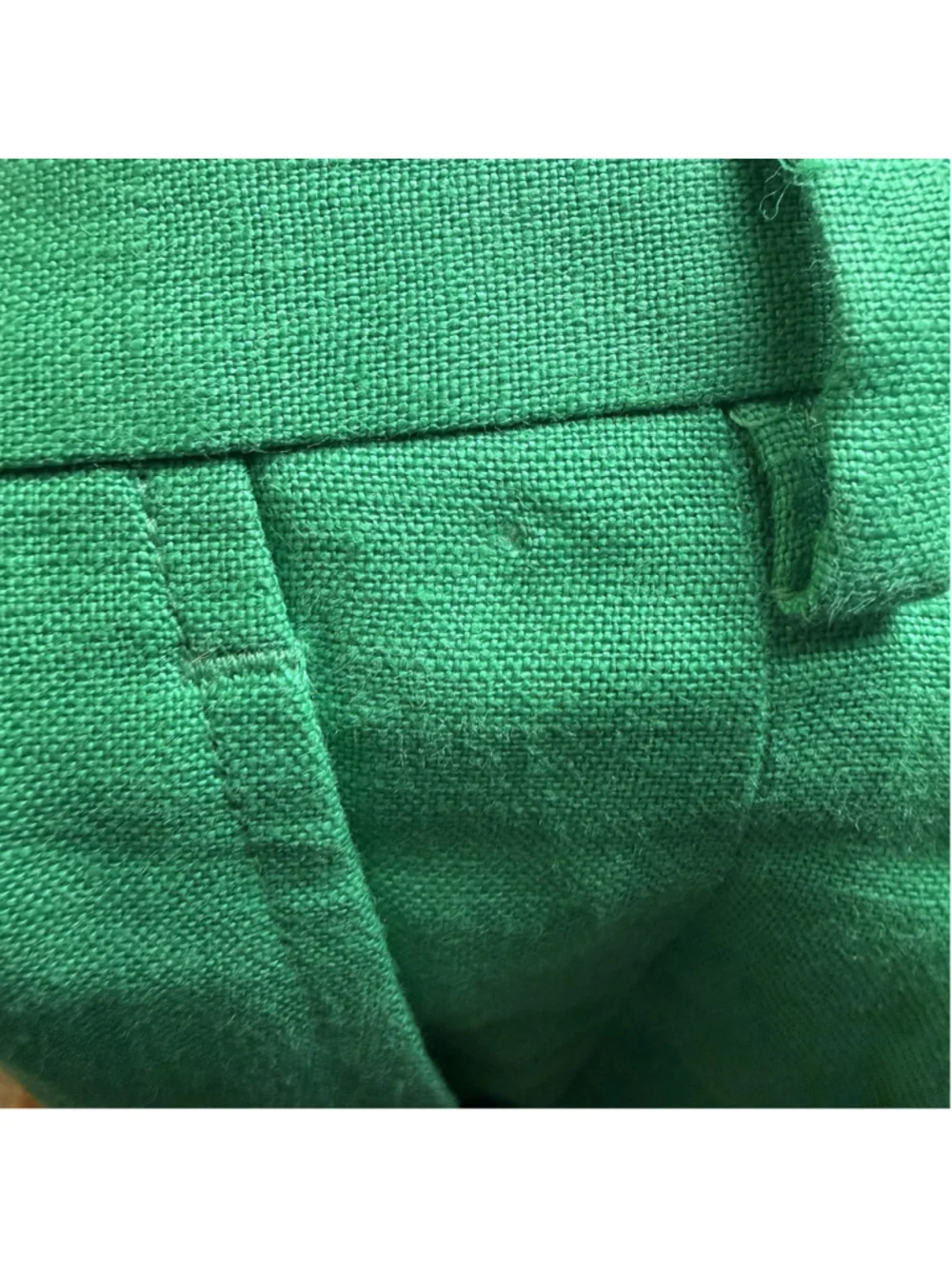 Ralph Lauren Purple Label Mens 36 Kelly Green 100% Linen Pants 36x27 Flat Front